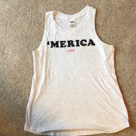 PINK ‘Merica tank. Size XS. - Picture 1 of 1